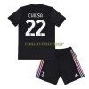 Original Trikotsatz Juventus Federico Chiesa 22 Auswärtstrikot 2021-22 Für Kinder